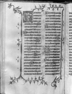 Bréviaire (été) / Bréviaire de Laon (été) / Breviarium. Pars aestivalis / Heures / Stundenbuch — Initial C mit singenden Mönchen, Folio fol. 204 v