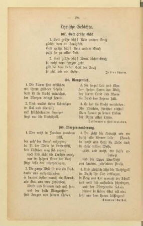 Lyrische Gedichte