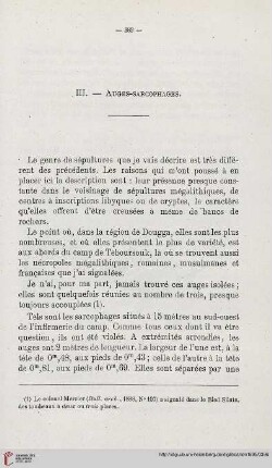 IV. Considérations générales sur les sepultures