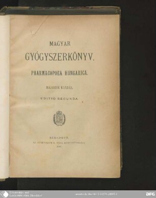 Magyar Gyógyszerkönyv