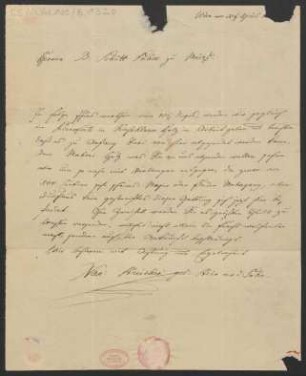 Brief an B. Schott's Söhne : 22.04.1826
