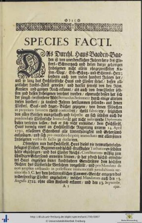 Species Facti