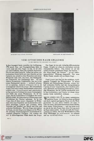 41: Vom optischen Raum-Erlebnis