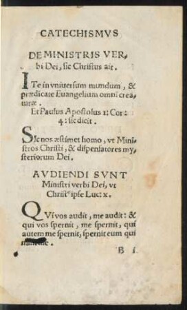 De Ministris Verbi Dei ...
