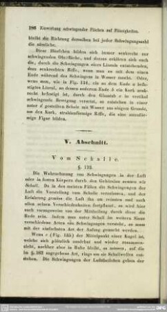 V. Abschnitt. Vom Schalle