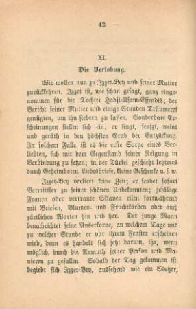 XI. Die Verlobung