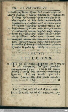 Cap. XVI. Epilogus
