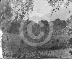Landschaft mit Herrenhaus (?) Lettin