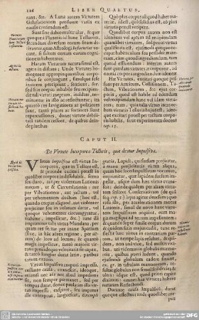 CAPUT II. De Virtute Incorporea Telluris, quae dicitur Impulsiva.