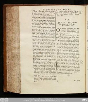 LIX. Ce Que Les Juifs Pensent De La Divinite'.
