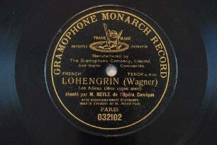 Lohengrin : Les adieux (Mon cygne aimé) / (Wagner)
