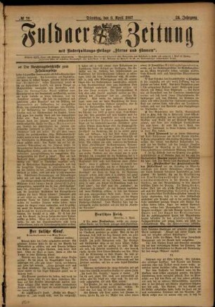 Ausgabe vom Dienstag, den 06. April 1897.