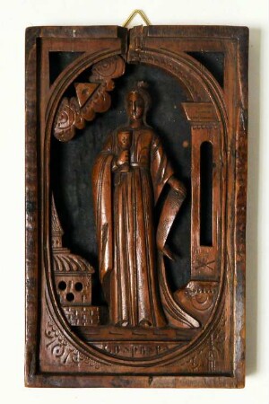 Heilige Barbara mit Kelch und Turm