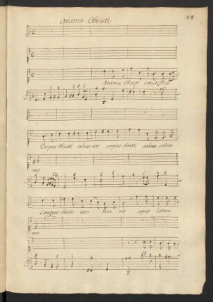 Anima Christi sanctifica nos; V (3), bc; g-Moll; LWV 77-1