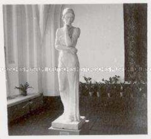München, Bildhauer Professor Fritz Klimsch, Figur "Erato"