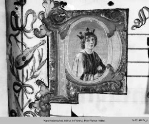 Graduale E : Historisierte Initiale P: König David?