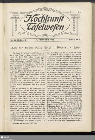 Heft Nr. 3, 1. Februar 1908