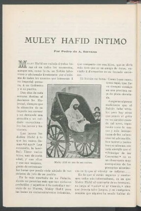 Muley Hafid íntimo