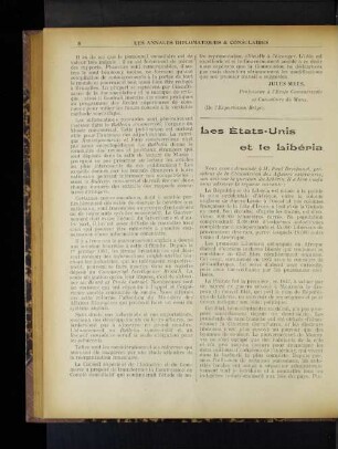 Les ètats-Unis et le Libéria