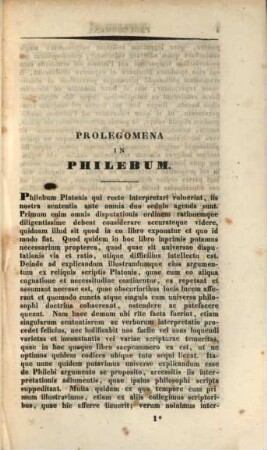 Platonis Opera omnia, Vol. 9, Sect. 2. Philebus