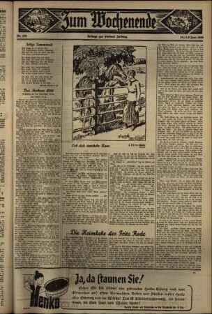 Dritte Ausgabe vom Samstag, den 18. Juli 1936.