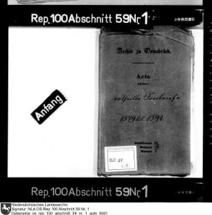 Kopialregister der Freibriefe für landesherrliche Eigenbehörige