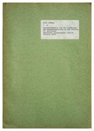 Gute Stühle Gruppe V IV (Textbuch zur Werkbundkiste)