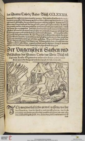 Der Vngerischen Sachen vnd Geschichten, des Dritten Teyls, das Dritt Buch