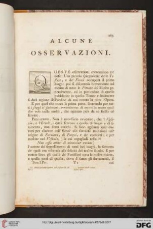 Alcune osservazioni