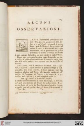 Alcune osservazioni
