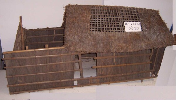 Model of a hut