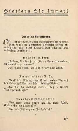 Stottern Sie immer?
