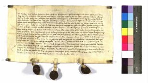 Eberhard von Tullau, Bürger zu Hall, bekundet: Er verkaufte um 54 Gulden rheinisch an Rudolf von Münkheim, Bürger zu Hall, zwei Güter zu Holenstein (Inhaber 1: Walter Schefter, Gült: 2 Pfund 5 Schilling Heller, 1 Fastnachtshuhn; Inhaber 2: Vollmer, Gült: 2 Pfund Heller, 1 Fastnachtshuhn - Beide: Dienst, Hauptrecht).