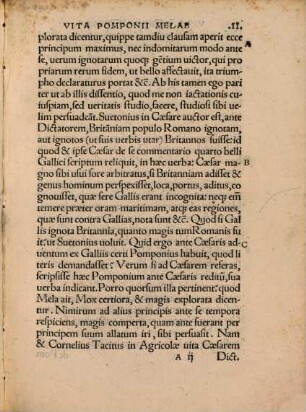 Pomponii Melae De Sitv Orbis Libri Tres : Cvm Indice