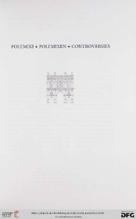 Polemiki / Polemiken / Controversies