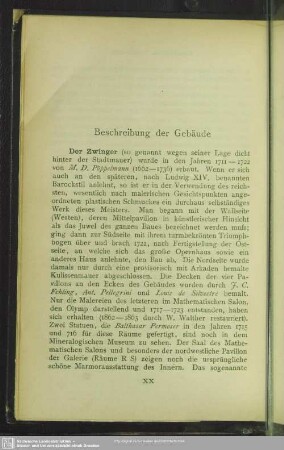 Beschreibung der Gebäude