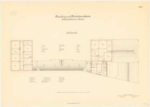 Küchen-, Maschinen- und Werkstättengebäude der Charité, Berlin: Maschinen- und Werkstättengebäude: Grundriss 1. Obergeschoss 1:100