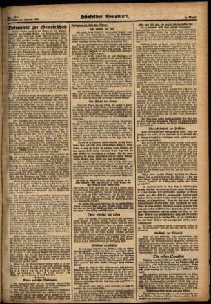 Zweite Ausgabe vom Mittwoch, den 10. Oktober 1934.