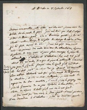 [Brief von Élie Catherine Fréron an François-Joseph Terrasse Desbillons]