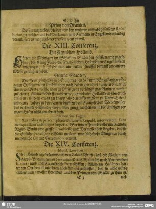 Die XIV. Conferenz