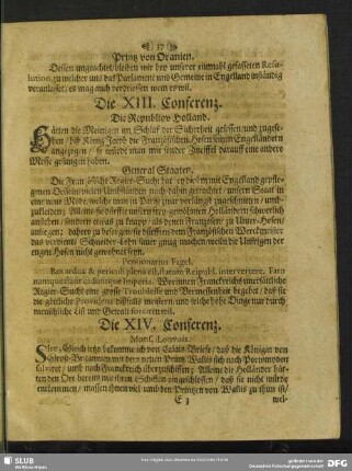 Die XIV. Conferenz
