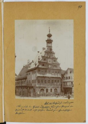 Rathaus, Esslingen: Ansicht (aus: Skizzen- und Fotoalbum 15)