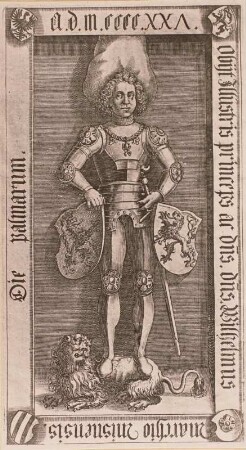 Wilhelm II., Markgraf von Meißen, Tafel 43. Kupferstich nach Grabplatte