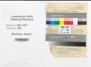 Entnazifizierung Johann Borchers , geb. 08.06.1903 (Sparkassenbeamter)