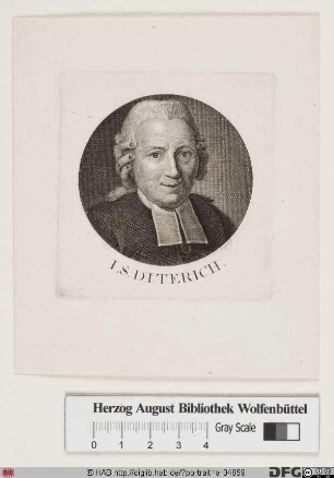 Bildnis Johann Samuel Diterich (Dieterich, Dietrich)