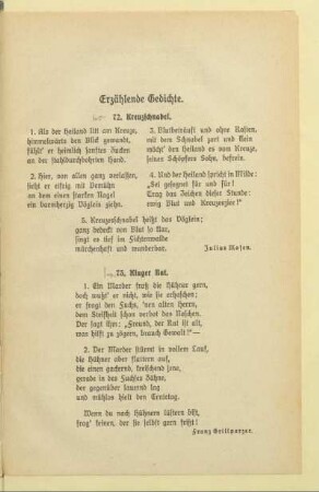 Erzählende Gedichte