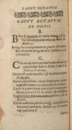 Capvt Octavvm. De Poenis.
