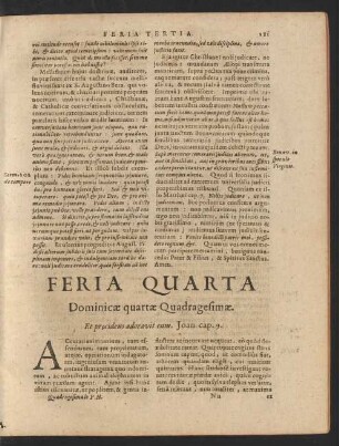 Feria Quarta Dominicae quartae Quadragesimae.
