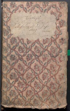 IX A 1 - Alte Stadtrechnungen (1809)