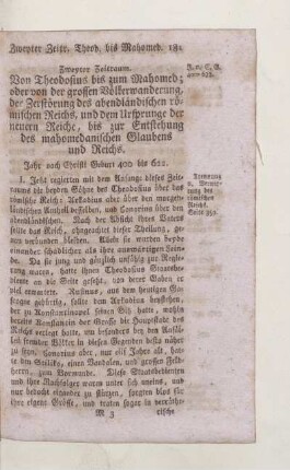 Zweyter Zeitraum